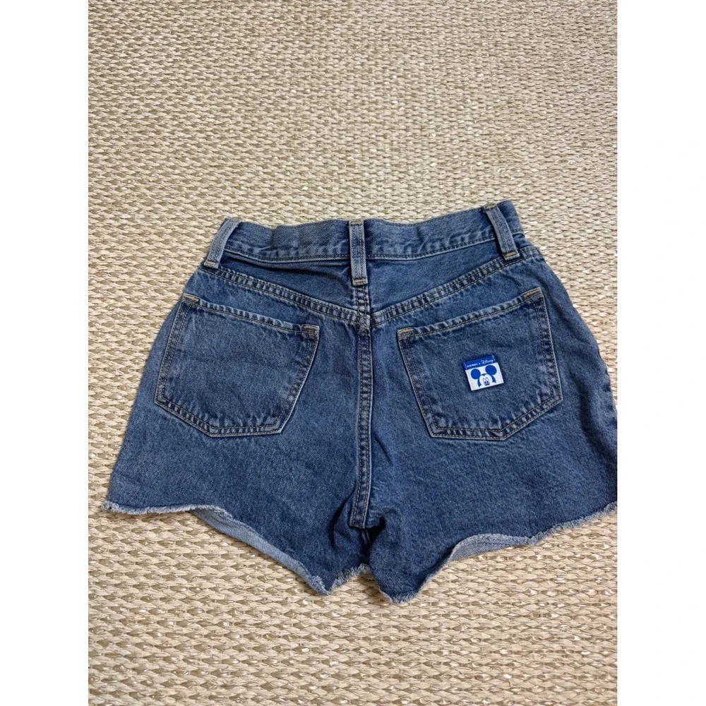 Old Navy Disney world Girls Minnie Mouse Embroidered Denim Jean Shorts Size 12
